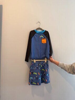 Andy & Evan - Rashguard and Swim Short Set - Size 6 - Like New!!!